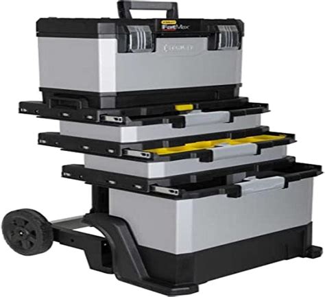 stanley metal rolling workshop tool box|stanley fatmax rolling workshop tool box.